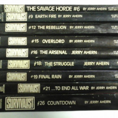 THE SURVIVALIST (9 vol.) - by JERRY AHERN - in limba engleza