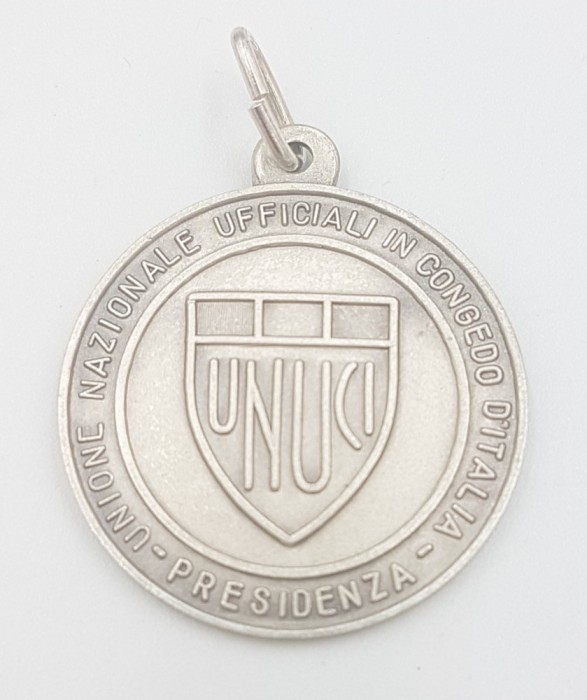 Medalie vintage din argint U.N.U.C.I. Italia