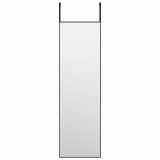 Cumpara ieftin Oglinda pentru usa, negru, 30x100 cm, sticla si aluminiu