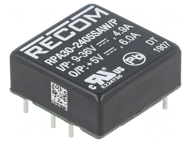 Convertor DC/DC 30W 9-36V la 5V 6A