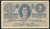 t703 UNGARIA AUSTRIA 2 KORONA KRONEN COROANE 1914 VF text in limba romana