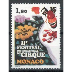 Monaco 1985 Mi 1717 MNH - Al 11-lea Festival Int de Circ de la Monte Carlo