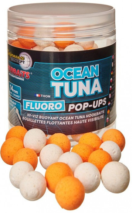 Starbaits Ocean Tuna - Boilie FLUO plutitoare 80g 20mm