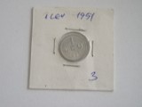 C10 93 - Moneda foarte veche - Romania - 1 leu 1951