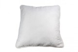 Perna matlasata antialergica PureDream Coneltex, dimensiuni 60 x 60 cm, patrata, culoare alba, umplutura fibra siliconizata