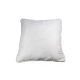 Perna matlasata antialergica PureDream Coneltex, dimensiuni 40 x 40 cm, patrata, culoare alba, umplutura fibra siliconizata
