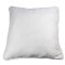 Perna matlasata antialergica PureDream Coneltex, dimensiuni 40 x 40 cm, patrata, culoare alba, umplutura fibra siliconizata