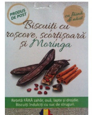 Biscuiti cu roscove, scortisoara si Moringa (150 gr) foto