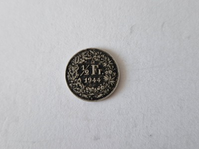 Elvetia 1/2 Francs 1944 - Argint foto