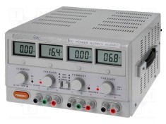 Sursa de alimentare, AXIOMET, AX-3005D-3, LCD, 3 canale, pentru experimente de fizică și inginerie electrică, Setare tensiune cu buton rotativ