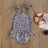 Cumpara ieftin Costum de baie cu volan si bretelute Drool (Marime: 100, Model: Pete roz)