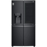 Side by side LG GMX945MC9F, 638 l, Clasa F, No Frost, Insta view, Door In Door, ThinQ, Surround Cooling, Dispenser gheata si apa, H 179.3, Negru