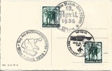 CP805N Ștampile Tag des Grossdeutschen-Reichs 9 April 1938, Ein Volk, Ein Reich, Ein F&uuml;hrer 10 April 1938 și Des F&uuml;hrers Geburtstag 20 April 1938