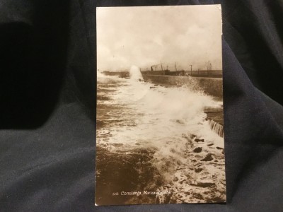 carte postala circulata - Constanta / Marea Agitata anii 30 ! foto