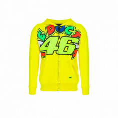 Valentino Rossi hanorac cu glugă pentru copii VR46 - The Doctor yellow 2022 - 12/14