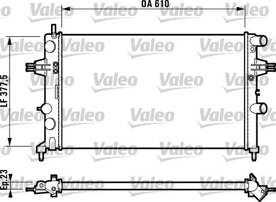 VALEO 732551 Radiator, racire motor