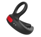 Inel penis Multi Pleasure Negru/Rosu