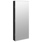 Cumpara ieftin Dulap de bijuterii cu oglinda si lumini LED, de perete, negru