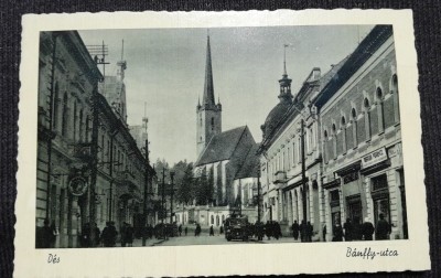 Carte postala, Dej strada B&amp;aacute;nffy, perioada interbelica foto