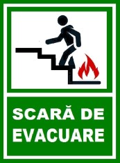 Placuta pentru scara de iesire pe scara in stanga in sus foto