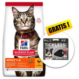 Cumpara ieftin Hill&amp;#039;s Science Plan Feline Adult Chicken 15 kg + Tickless Pet GRATIS, Hill&#039;s