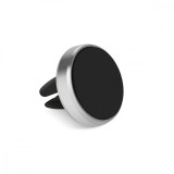 Suport auto magnetic pentru telefon, GloMax, prindere in ventilatie, Argintiu