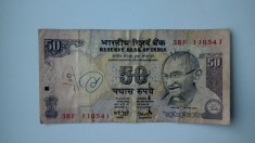 BANCNOTA INDIA 50 RUPII 2006 foto