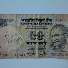 BANCNOTA INDIA 50 RUPII 2006