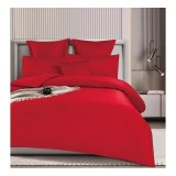 Cumpara ieftin Lenjerie de pat dublu Bumbac Finet cu Carouri 6 Piese cu Elastic, Rosu- SIPRT4-02