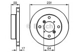 Disc frana SUZUKI ALTO (HA12, HA23) (1998 - 2004) BOSCH 0 986 478 721