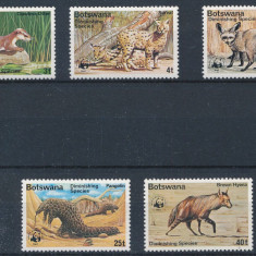 BOTSWANA 1977 WWF FAUNA PROTEJATA ANIMALE SALBATICE