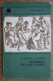 Gheorghe Brătescu - Epidemiile de-a lungul timpurilor, Carti Stiinta Istorie, brosata, 1968, 94 pagini