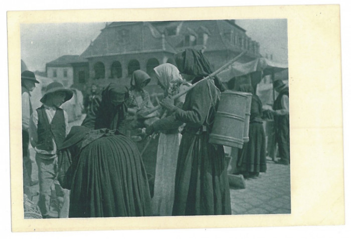 2837 - BRASOV, Market, Fruit Seller, Romania - old postcard - unused