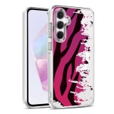 Husa pentru samsung galaxy a55 5g, atasare magnetica, magsafe, pattern skin 25, clear