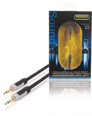 Cablu audio stereo Jack 3.5 mm tata-tata 2m OFC Profigold foto
