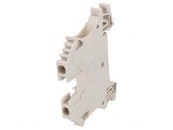 Conector de Șine 4mm2 2 Borne Bej 6,1mm