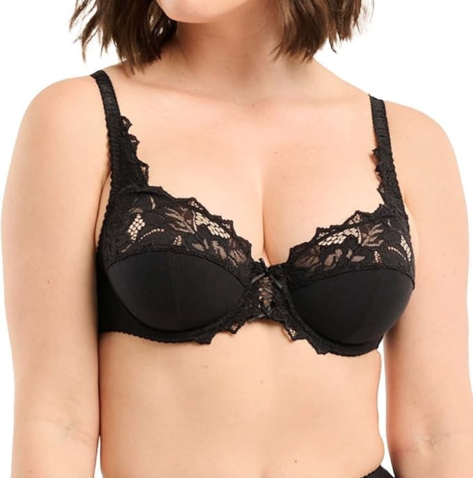 Sutien cu armatura Sans Complexe Coton D arum, negru, 85E - OUTLET