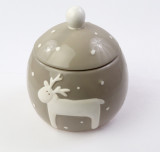 Cumpara ieftin Recipient depozitare - Deer Porcelain, 12x12x14cm | Pusteblume