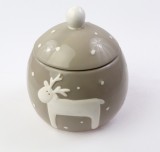 Recipient depozitare - Deer Porcelain, 12x12x14cm | Pusteblume