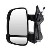 Oglinda usa exterioara Opel Movano, 11.20, montare stanga, reglaj electric; carcasa neagra; incalzire; scurt; sticla convexa; sticla crom; senzor