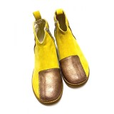 Ghete din piele intoarsa cu talpa joasa Mavi Yellow