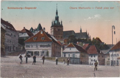 CP Sighisoara Segesvar Piata Mare Felso piac sor ND(1917) foto