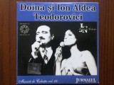 Doina si ion aldea teodorovici cd disc muzica usoara pop jurnalul national VG+, Electrecord