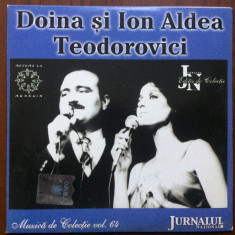 doina si ion aldea teodorovici cd disc muzica usoara pop jurnalul national VG+