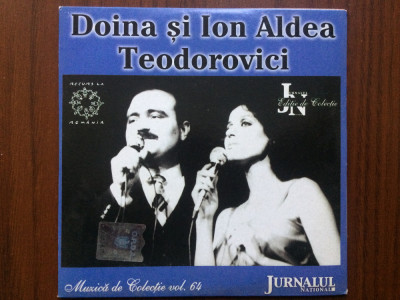 doina si ion aldea teodorovici cd disc muzica usoara pop jurnalul national VG+ foto