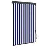 vidaXL Jaluzea tip rulou de exterior, albastru și alb, 120 x 250 cm 145961