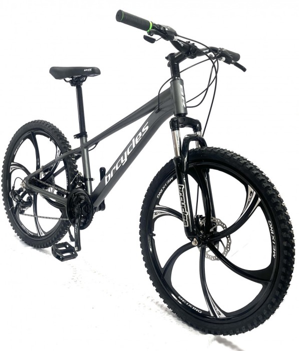 Bicicleta MTB 26&Prime; BR Tornado cadru Aluminiu, Gri
