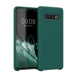 Husa pentru Samsung Galaxy S10, Silicon, Verde, 47732.184, Carcasa, Kwmobile