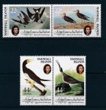 Marshall Islands 1985 - Pasari, fauna, Audubon, serie neuzata