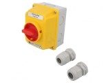 Comutator cu Came IP65 3 Poli 16A pentru Perete